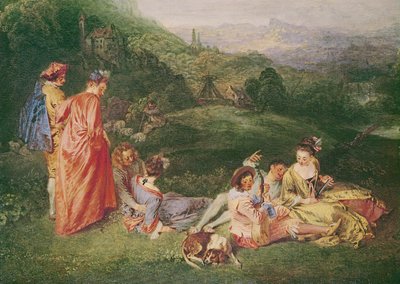 Peaceful Love by Jean Antoine Watteau